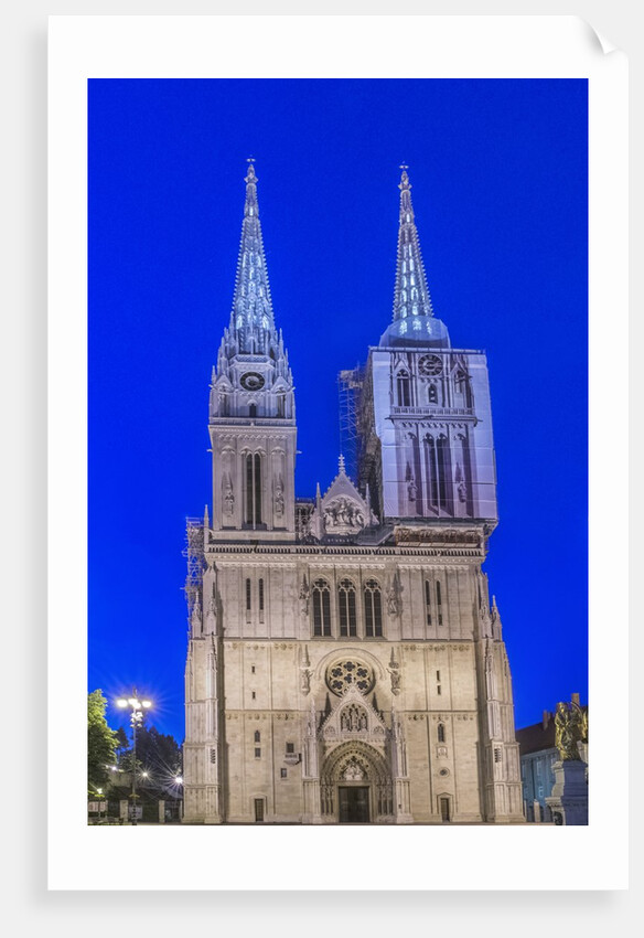Zagreb Cathedral at Dawn by Anonymous
