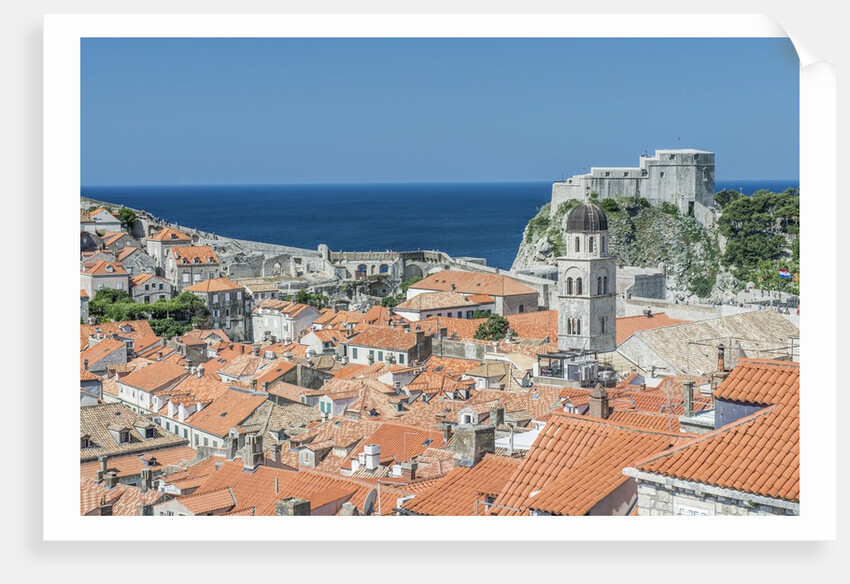 Dubrovnik Rooftops and Fort of St. Lawrence by Anonymous