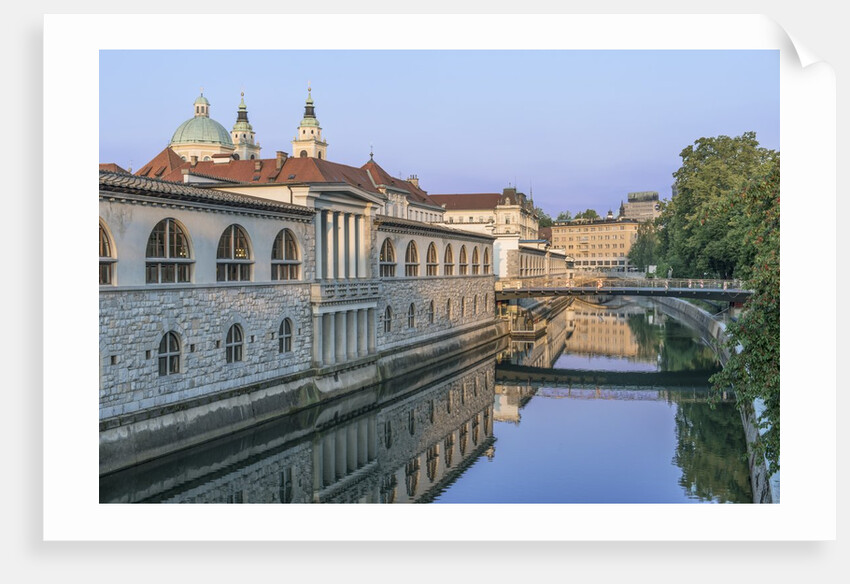 Ljubljana River and Old Town at Sunrise by Anonymous