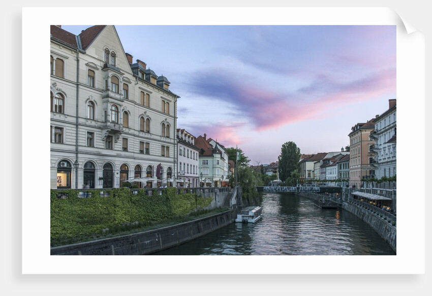 Ljubljana River Sunset by Anonymous