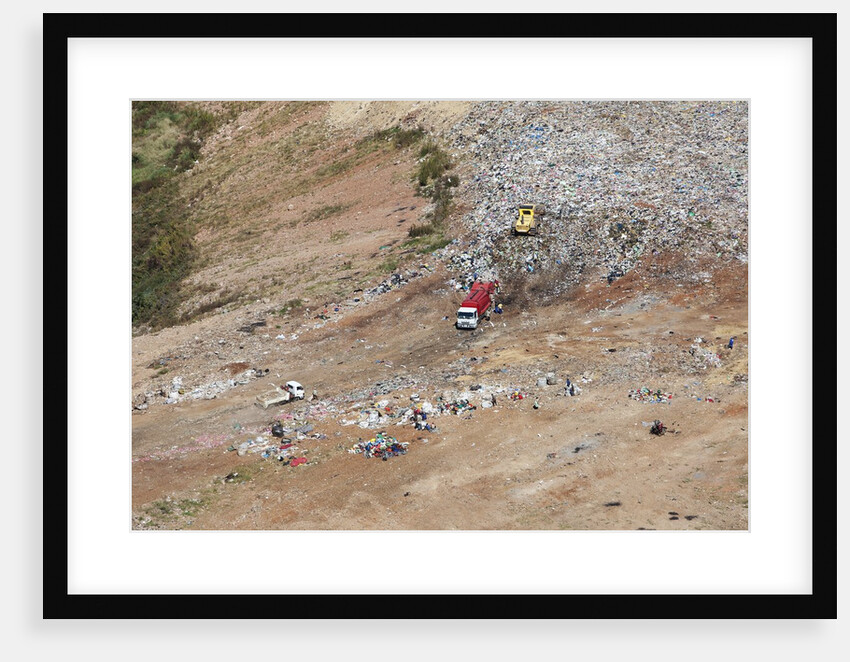 People on rubbish dump by Anonymous