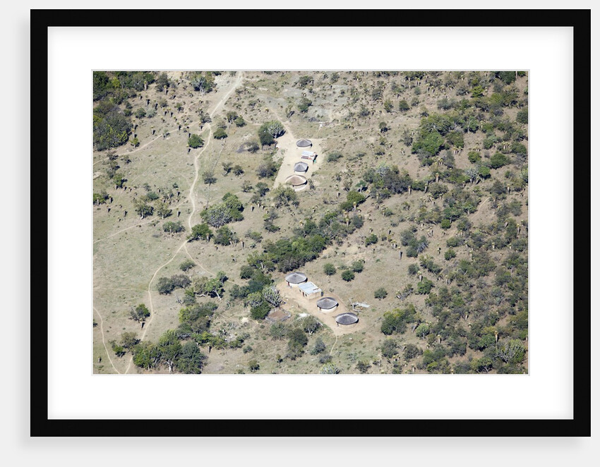 Traditional Zulu Homestead by Anonymous