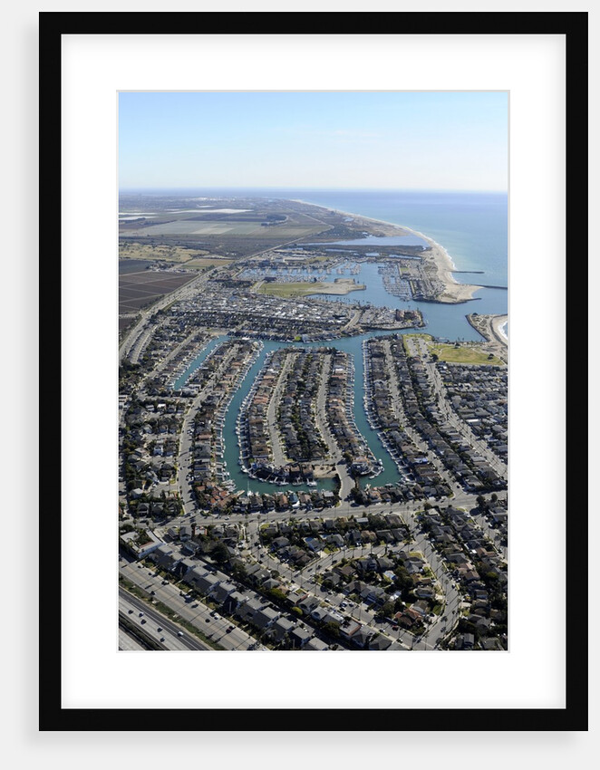 Aerial view of Ventura Harbor in Ventura, California by Anonymous