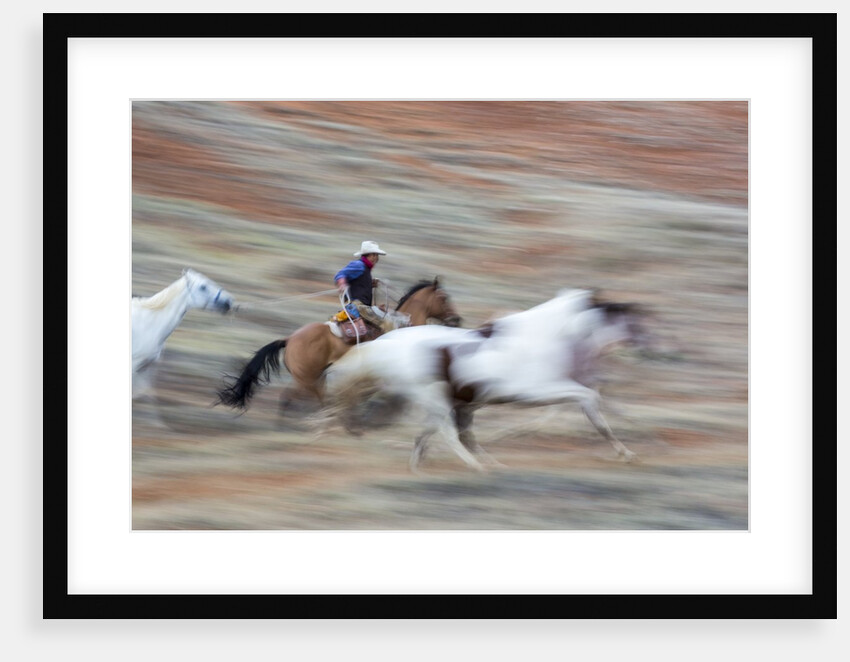 Cowboy at Full Gallop in motion by Anonymous
