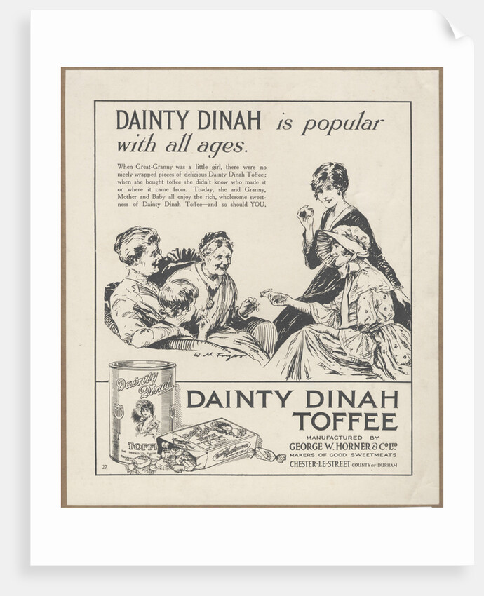 Dainty Dinah Toffee, c.1920. Artist: Wilfred Fryer by Anonymous