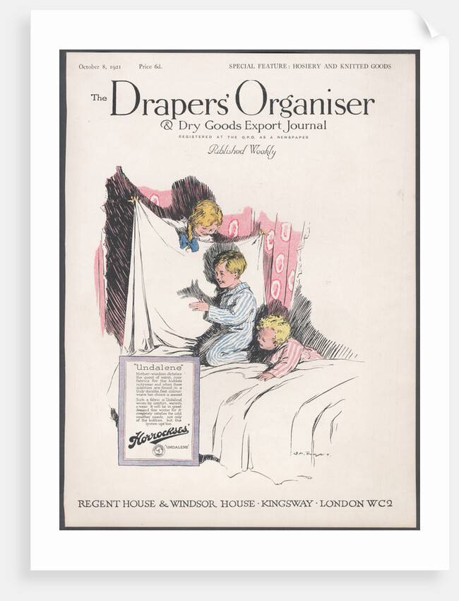 Draper's Organiser Magazine, 1921. Artist: Wilfred Fryer by Anonymous