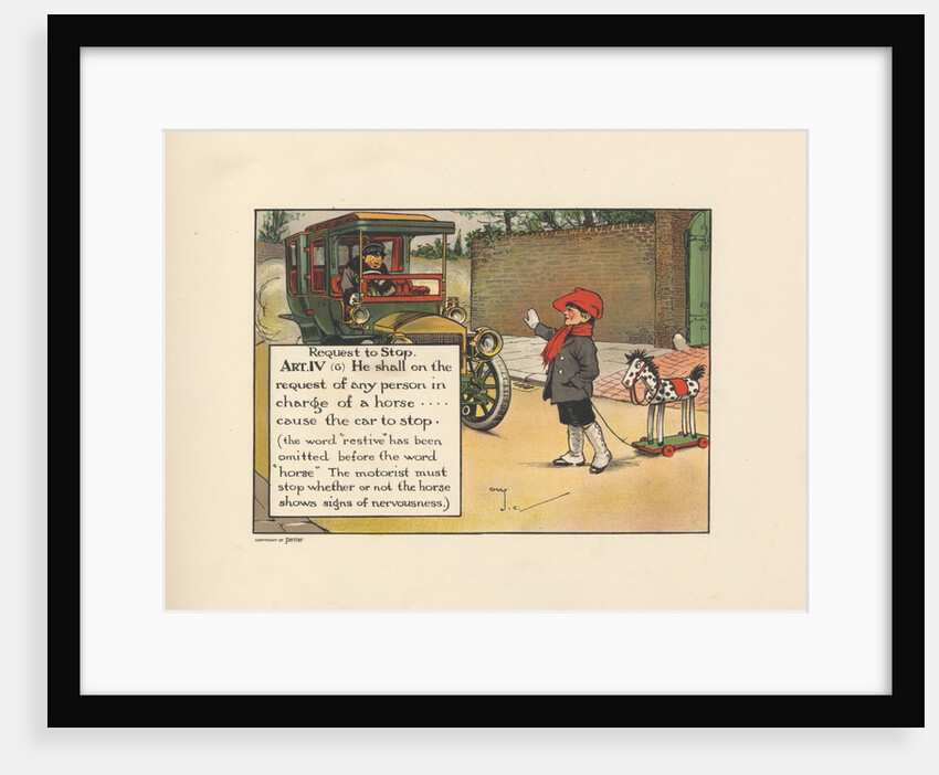 Motoritis, or other interpretations of the Motor Act. Article IV: Request to Stop, 1906. by Anonymous