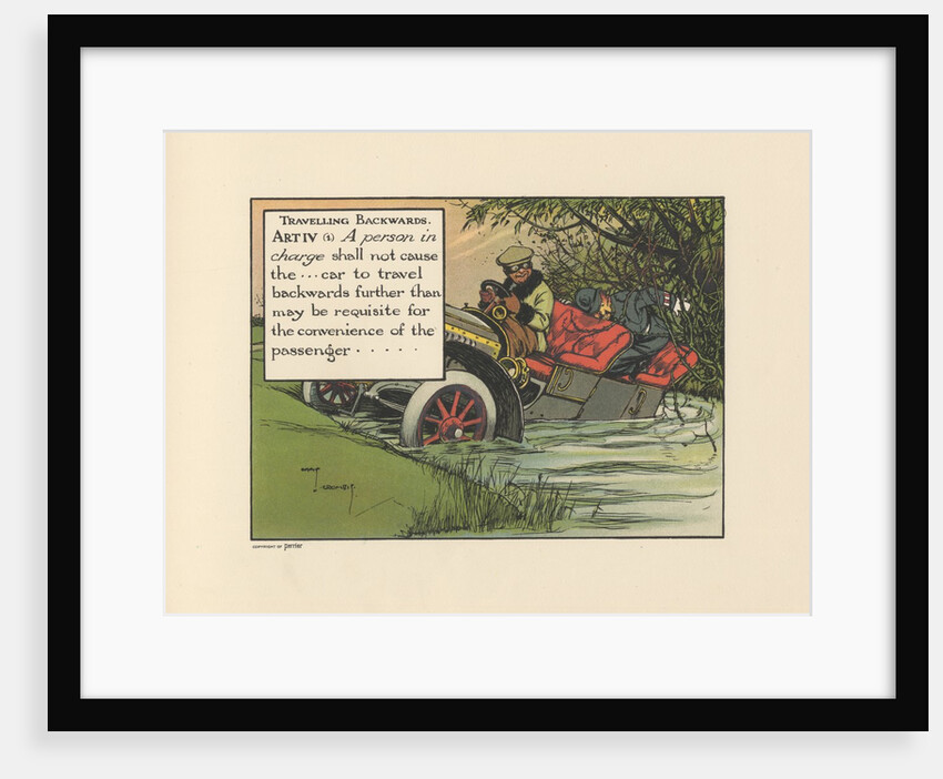 Motoritis, or other interpretations of the Motor Act. Travelling Backwards Article IV (1), 1906. by Anonymous