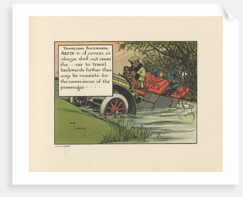 Motoritis, or other interpretations of the Motor Act. Travelling Backwards Article IV (1), 1906. by Anonymous