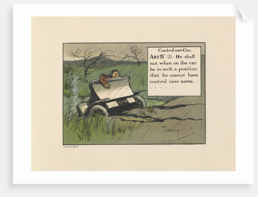 Motoritis, or other interpretations of the Motor Act. Control Over Car Article IV (2), 1906. by Anonymous