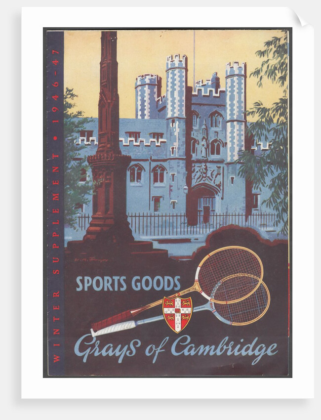 Gray's of Cambridge Sports equipment, 1946. Artist: Wilfred Fryer by Anonymous