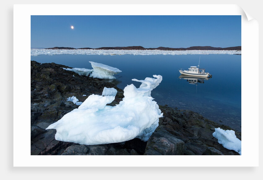Full Moon and Iceberg, Repulse Bay, Nunavut Territory, Canada by Anonymous