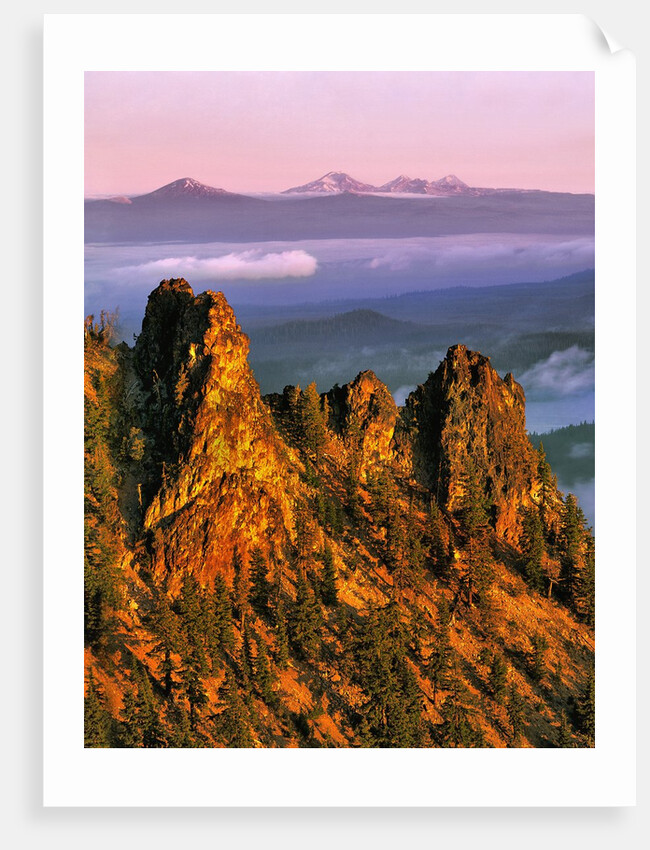 Morning light on Paulina Peak by Anonymous