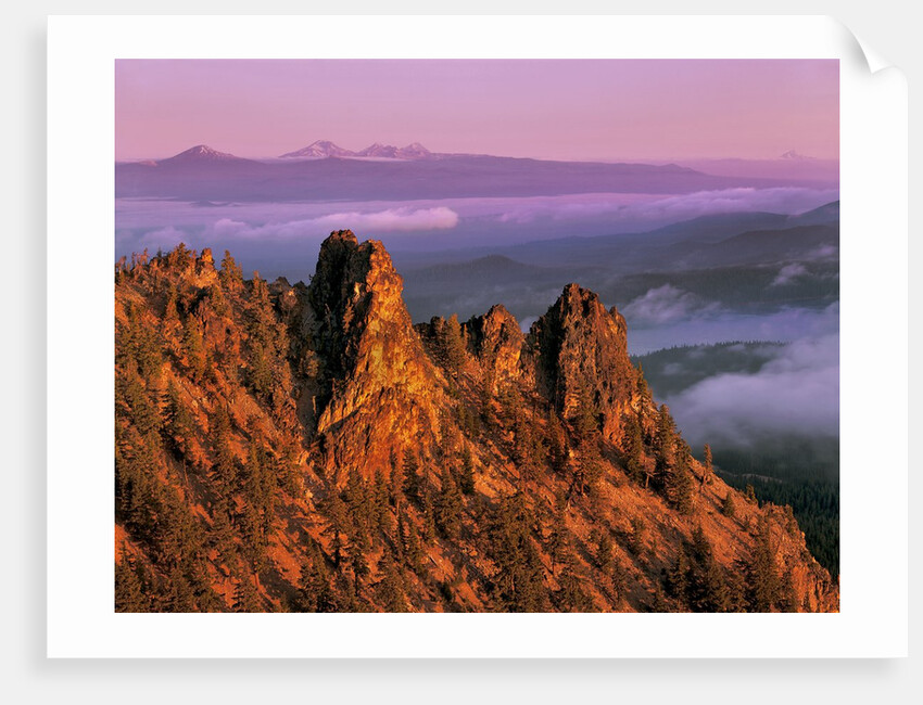 Morning light on Paulina Peak by Anonymous