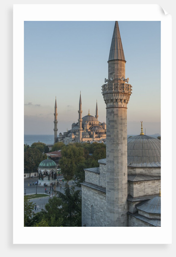Firuz Aga mosque and Sultan Ahamet Camii (Blue Mosque) by Anonymous
