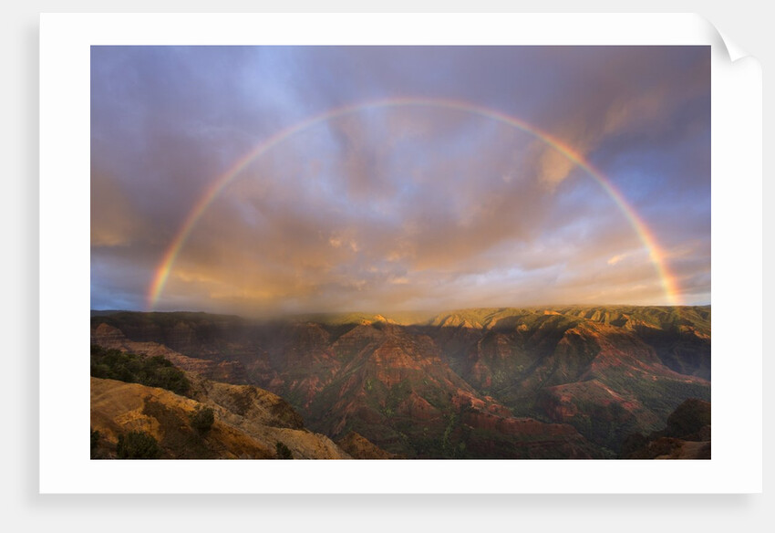 Sunset Rainbow, Waimea Canyon, Kauai, Hawaii by Anonymous