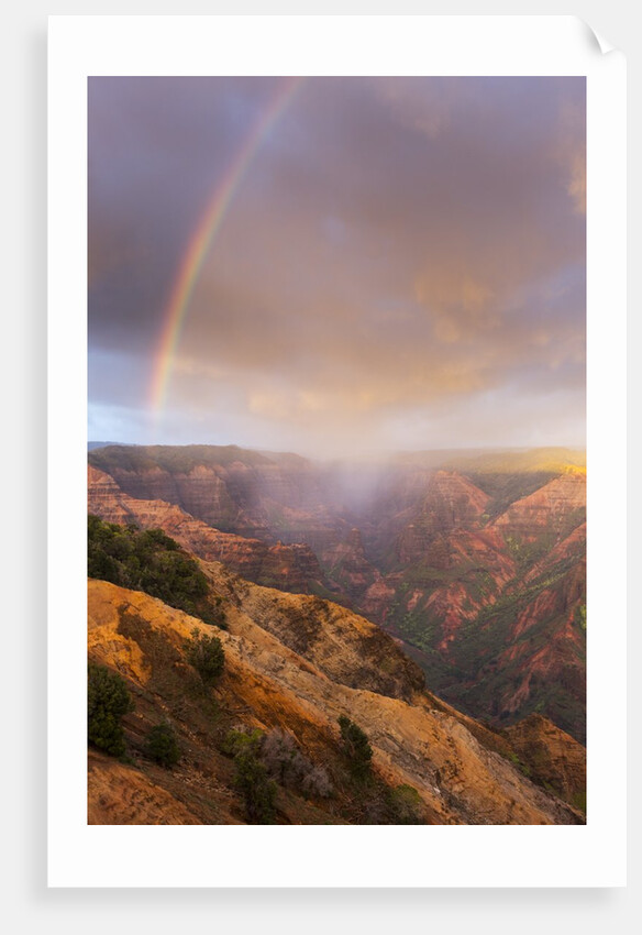 Sunset Rainbow, Waimea Canyon, Kauai, Hawaii by Anonymous