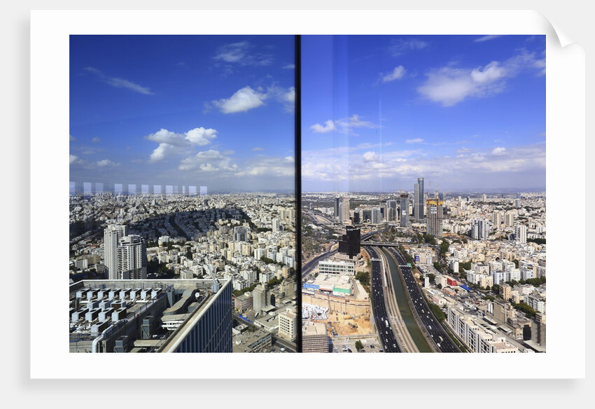 The city view from the Azrieli observatory. by Anonymous