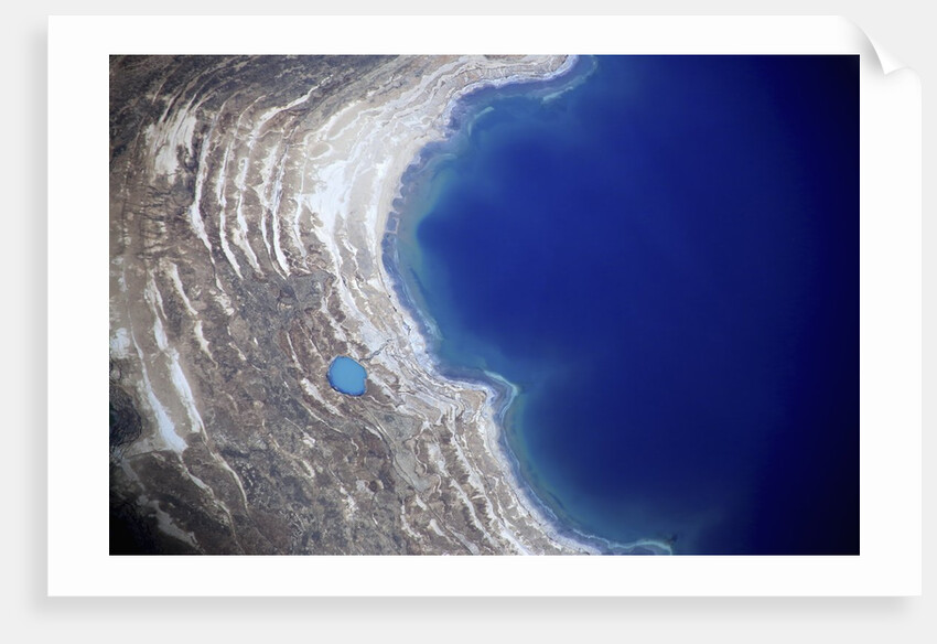 Dead Sea from above. by Anonymous