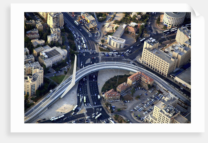 Air View of the Calatrava bridge. by Anonymous