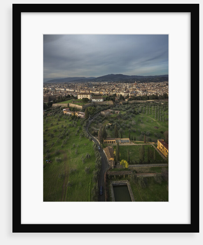 Air view of the town by drone by Anonymous