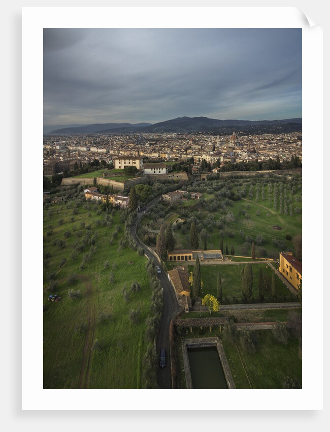Air view of the town by drone by Anonymous