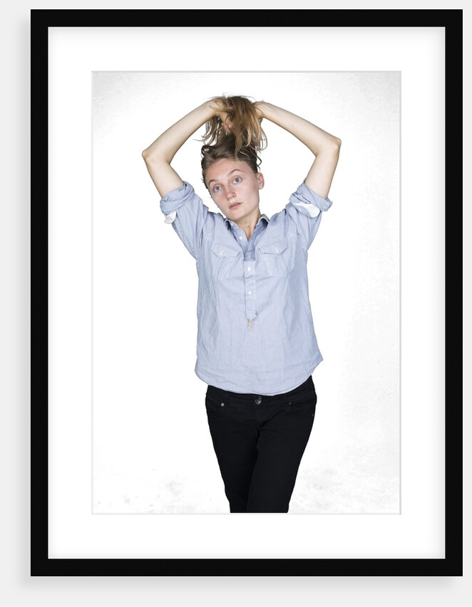 Woman pulling hair by Anonymous