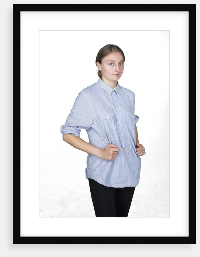 Woman with hands on hips by Anonymous