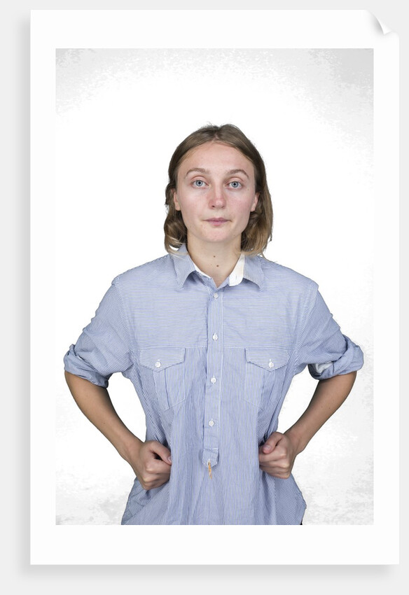 Woman with hands on hips by Anonymous
