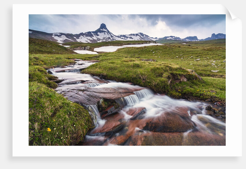 Mountain creek at the Swiss Tectonic Arena Sardona by Anonymous