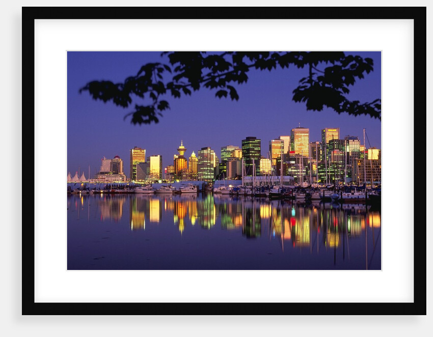 Vancouver and Lost Lagoon at Night by Anonymous