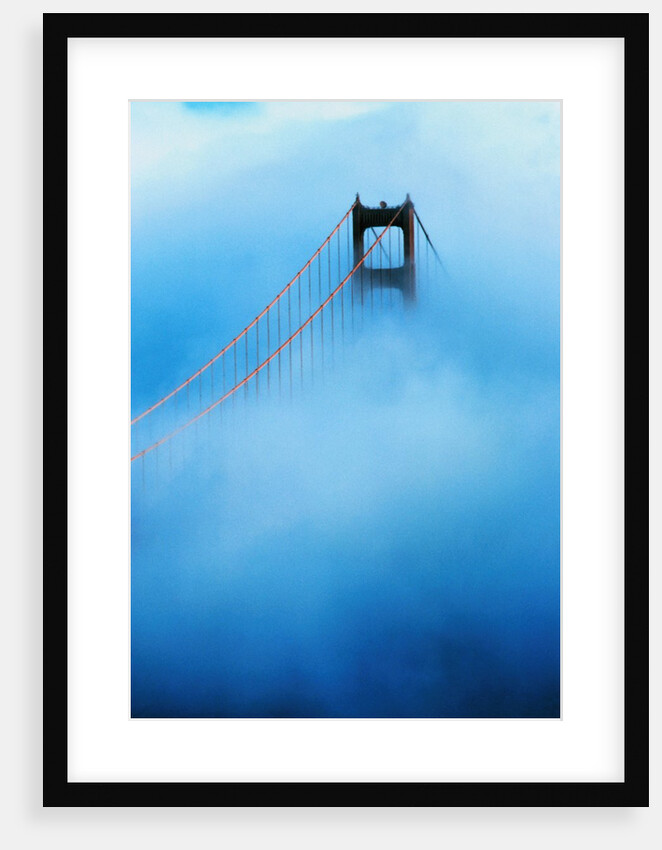 Golden Gate Bridge in Fog by Anonymous