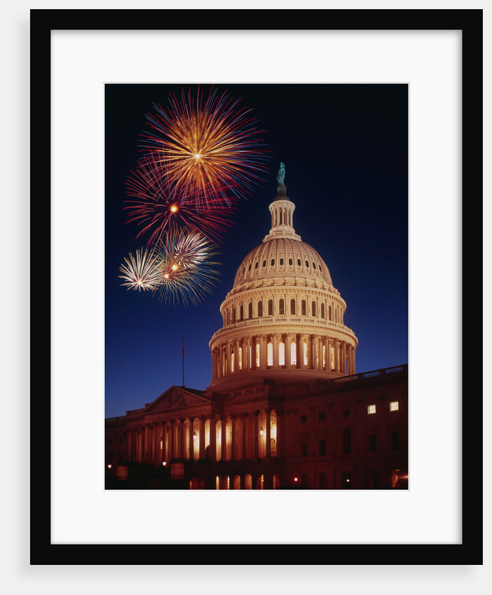 Fireworks over U.S. Capitol by Anonymous