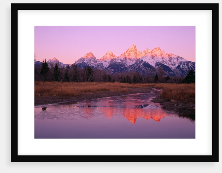 Snow-Capped Mountains at Daybreak by Anonymous