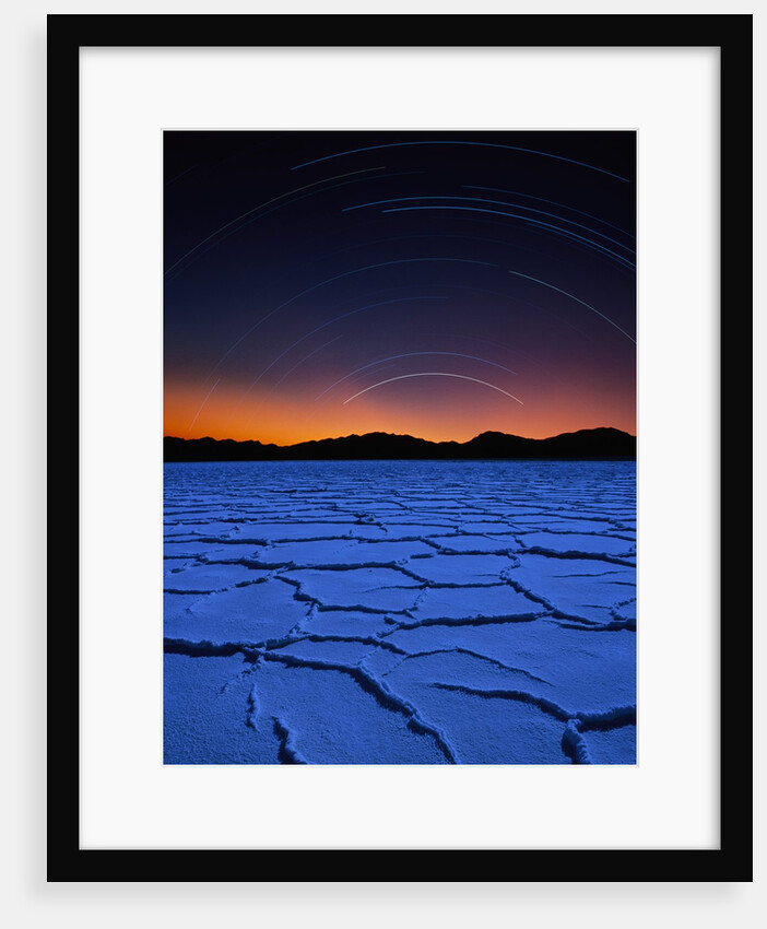 Star Trails Over Salt Pan by Anonymous