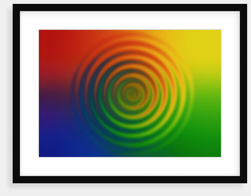 Concentric Circles in Color Field by Anonymous