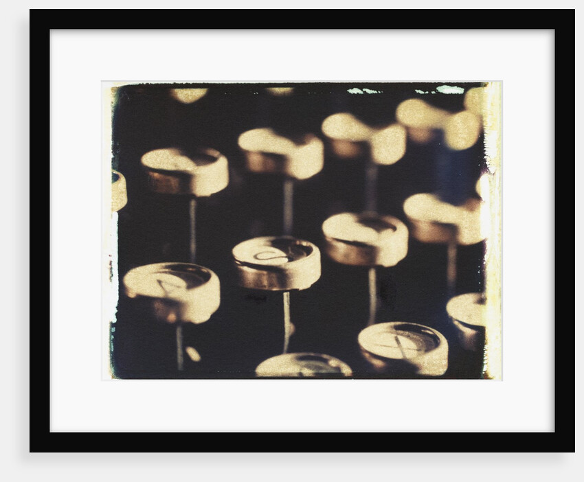 Old Typewriter Keys #2 by Jennifer Kennard