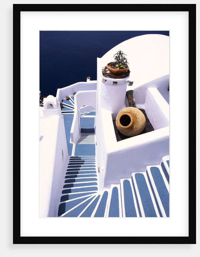 Stairway of a Whitewashed Church by Anonymous