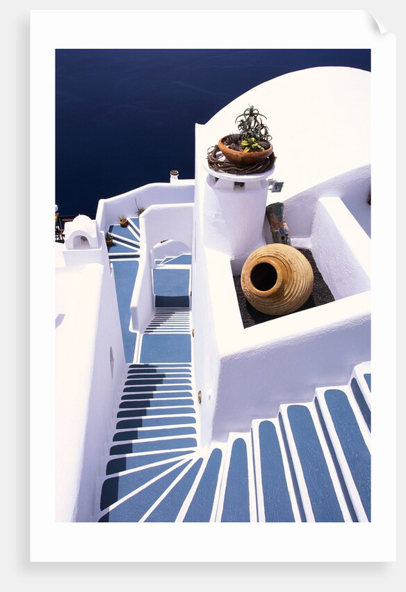 Stairway of a Whitewashed Church by Anonymous