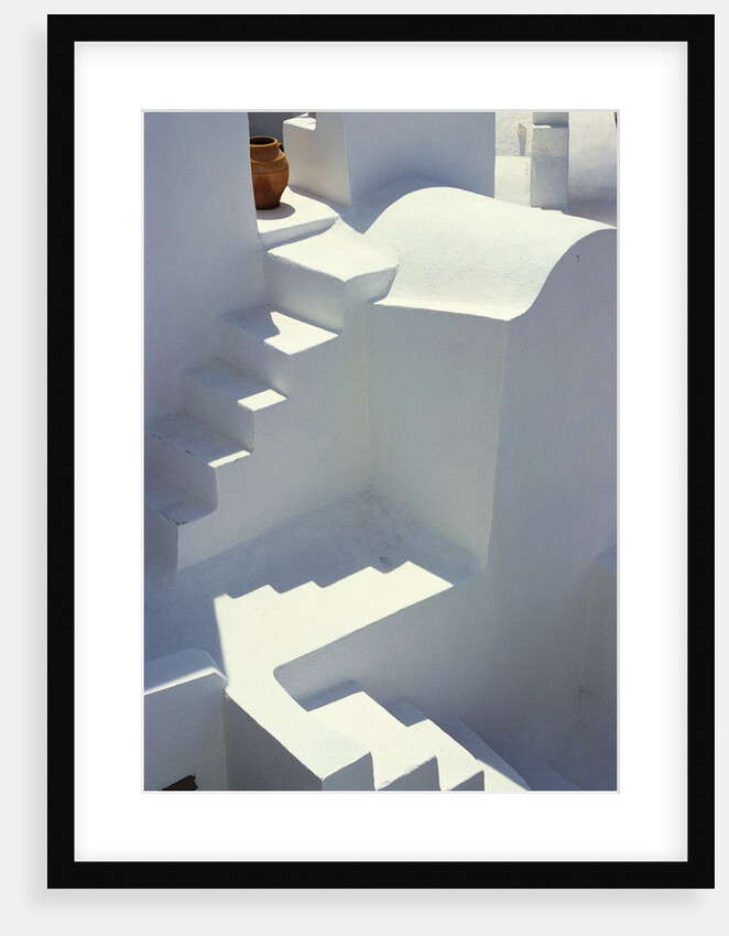 Stairway and Landing of a Whitewashed Church by Anonymous
