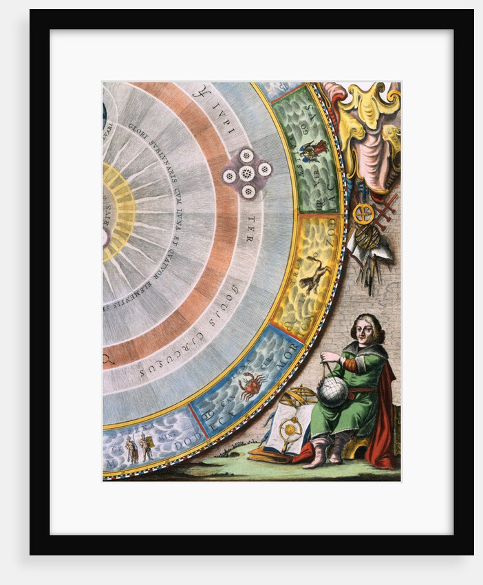 Detail of Nicolaus Copernicus from an Engraving of the Copernican System by Andreas Cellarius