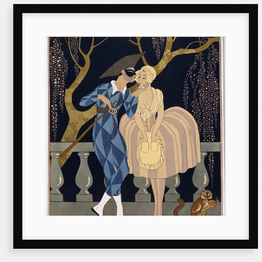 Harlequin's Kiss by Georges Barbier