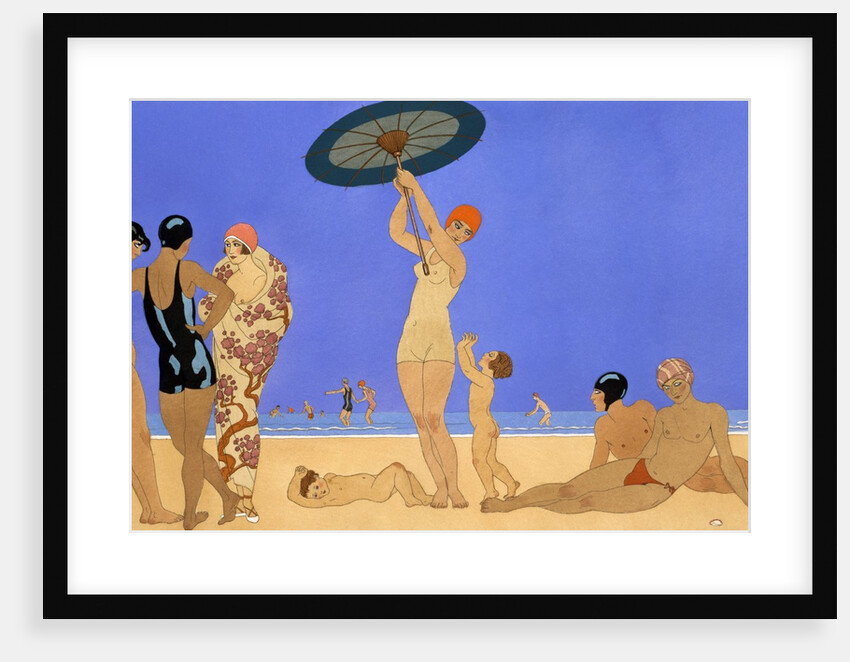 At the Lido by Georges Barbier