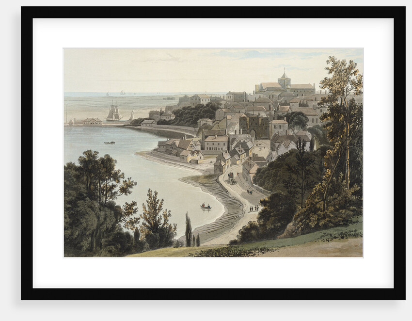 Engraving of Sussex: View of Rye by William Daniell