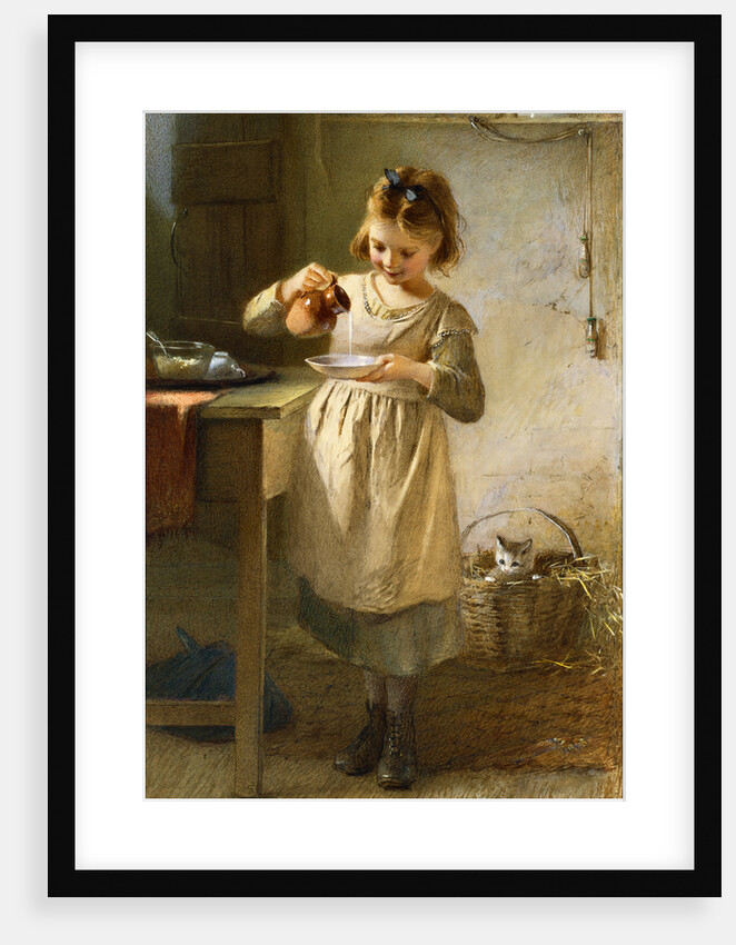 Girl with a Kitten by Emily Farmer