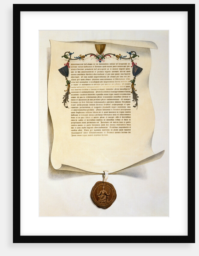 Facsimile of the Magna Carta by J. Harris