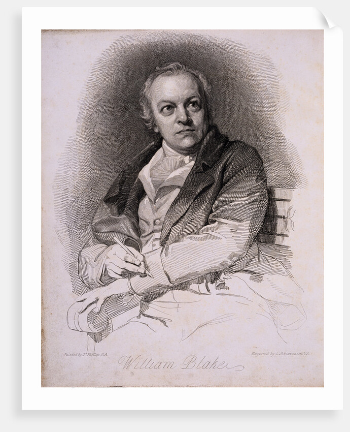 Portrait of William Blake by Louis Schiavonetti