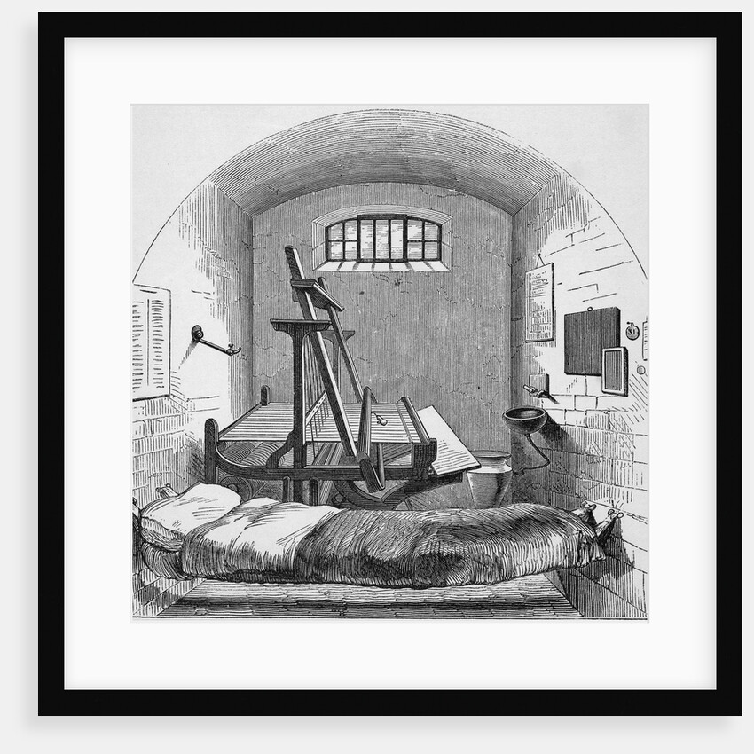 Engraving Depicting Separate Cell in Pentonville Prison by Anonymous
