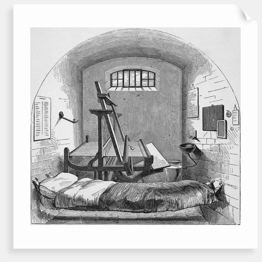 Engraving Depicting Separate Cell in Pentonville Prison by Anonymous
