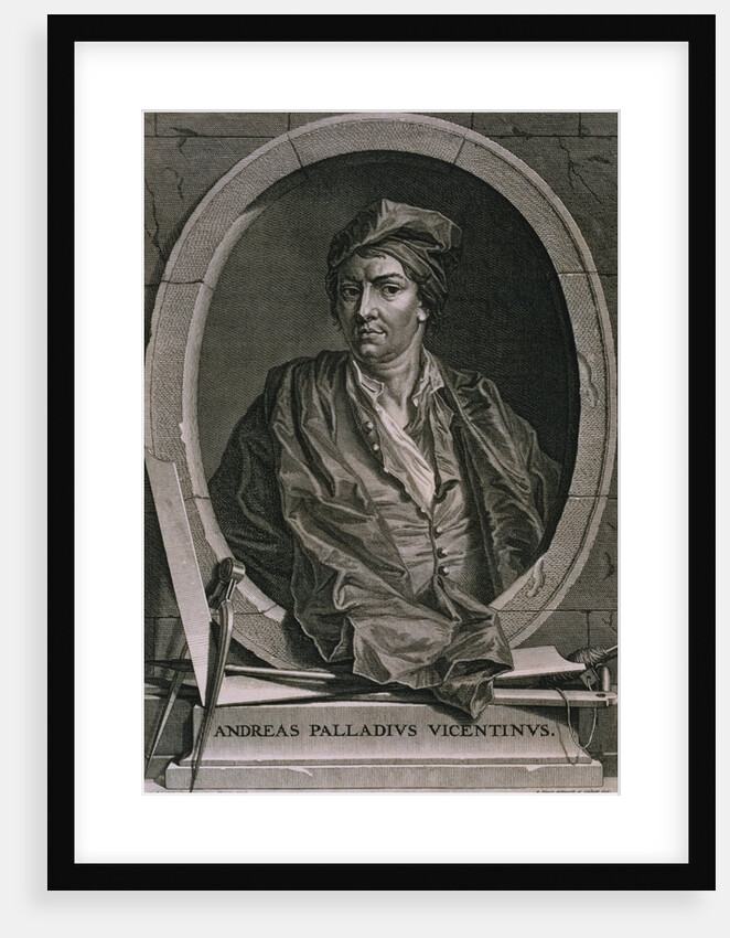 Engraving of Andrea Palladio by Bernard Picart